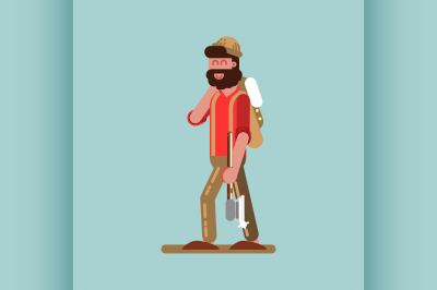 Lumberjack with axe