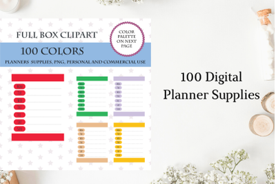 100 Full Box Weekly Checklist&2C; Weekly Box Tracker&2C; Full Box Planner