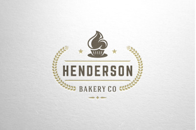 Stylish Logo Template For Bakery