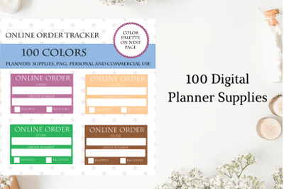 100 Online Order Tracker&2C; Online Shopping Reminder&2C; Cute Online Order