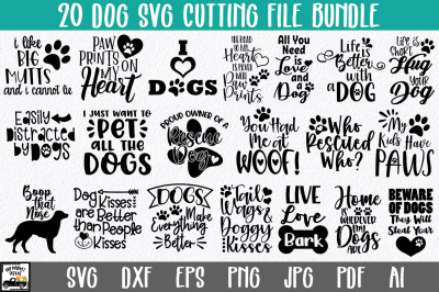Dog SVG Bundle - Dog SVG Cut Files