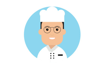 Icon Character Chef Man Cooking Kitchen