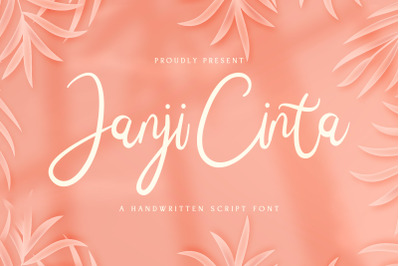 Janji Cinta - Handwritten Font