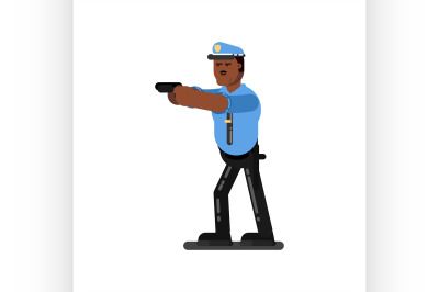 Black police officer