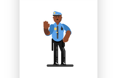 Black police officer