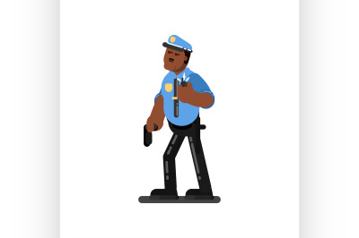 Black police officer