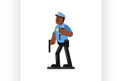 Black police officer