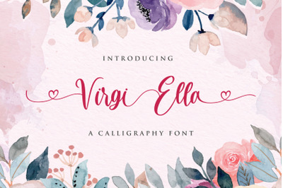Virgi Ella - Lovely Calligraphy Font