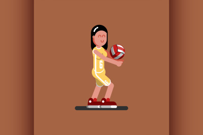 Volleyball female player