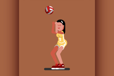 Volleyball female player