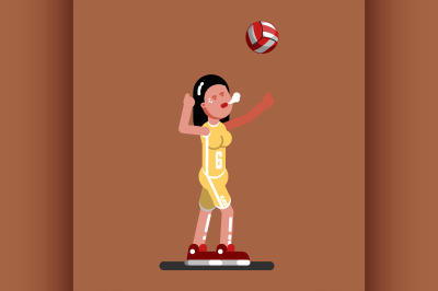 Volleyball female player