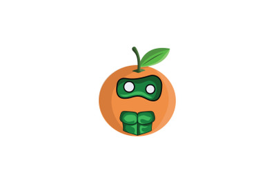 Orange Fruit Villain Cartoon Character