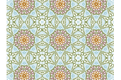 Pattern Abstract Blue Green Purple Brown Color