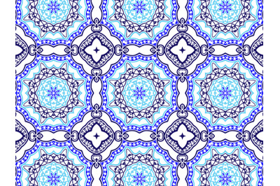 Pattern Abstract Navy And Blue Color