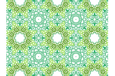 Pattern Abstract Green Color Combination