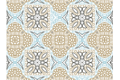 Pattern Abstract Blue And Brown Color