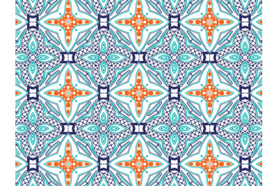 Pattern Abstract Blue Navy Orange Color