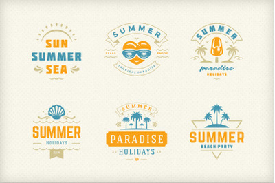 Summer Holidays Emblems &amp; Badges