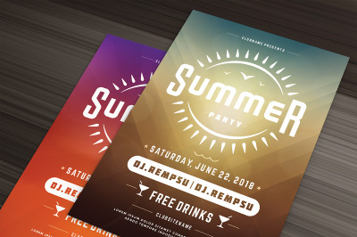 Summer Beach Party Flyer Template