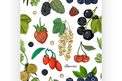 Berries color set pattern