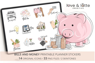 Bills money planner stickers printable Printable stickers&2C; Printable p