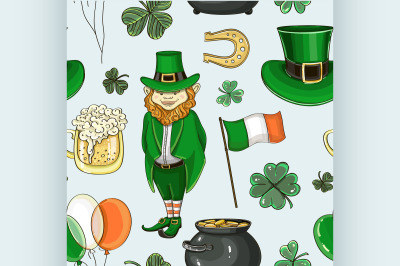 Happy st.Patricks day pattern