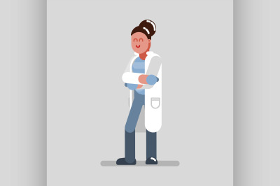 Woman pharmacist standing