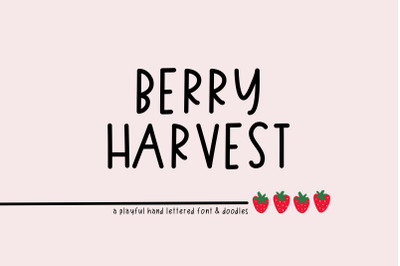 Berry Harvest Font &amp; Extras