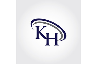 Monogram KH Logo Design