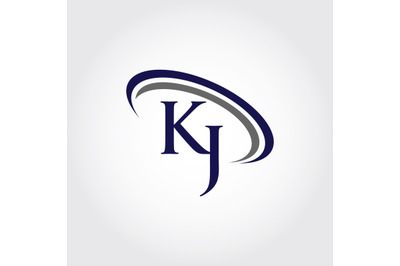 MOnogram KJ Logo Design