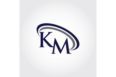 Monogram KM Logo design