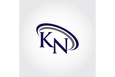 Monogram KN Logo design