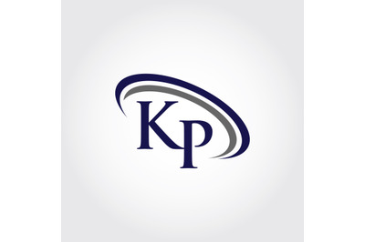 Monogram KP logo Design