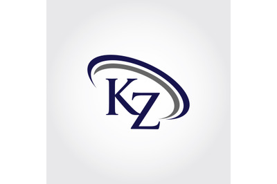 Monogram KZ Logo design