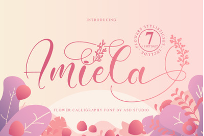 Amiela - Flower Calligraphy