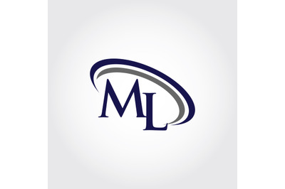 Monogram ML Logo design