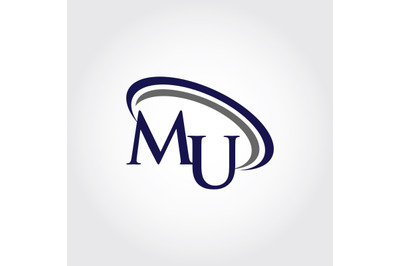 Monogram MU Logo design