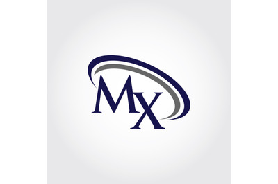 Monogram MX Logo design