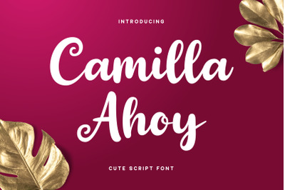 Camilla Ahoy - Cute Script Font