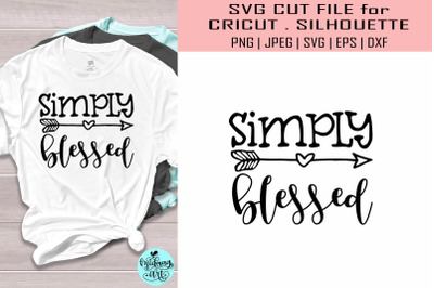 Simply blessed svg, thanksgiving svg