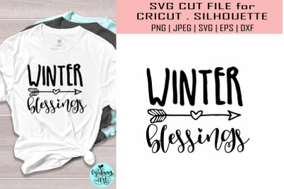 Winter blessings svg&2C; winter svg