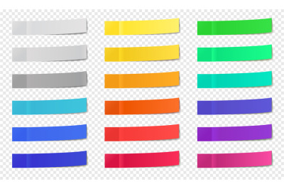 Stick paper notes. Post note sticky tape, colorful post notes, memo pa