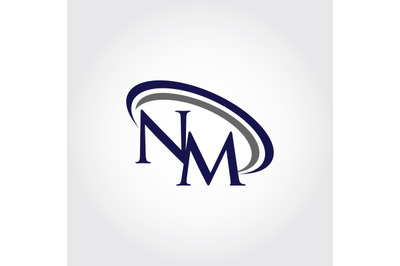 Monogram NM Logo design