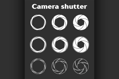 Photographer Camera shutter icons