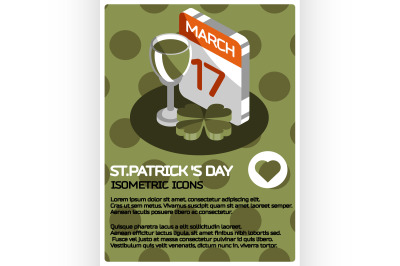 St.Patricks Day color poster