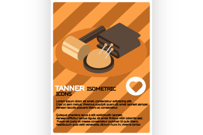 Tanner color isometric poster