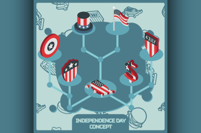 Independence day color concept