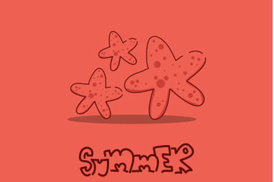 Summer Icon with Starfish