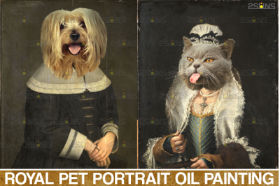 Royal Pet Portrait templates vol.4, Pet Painting