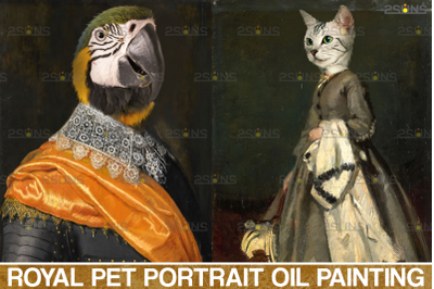 Royal Pet Portrait templates vol.5, Pet Painting